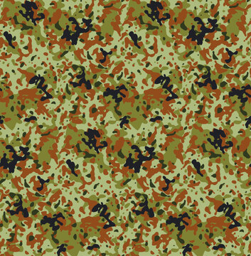 Flecktarn style camouflage pattern. Military seamless pattern, flecktarn style camouflage, textile design.