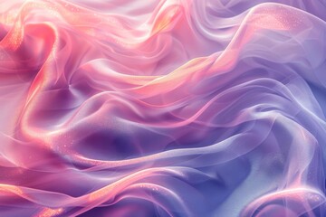 Soft, gentle pastel pinks and blues with a sparkling silk-like texture offer a sense of calm and luxury