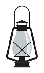 Vector lantern isolated on white background
