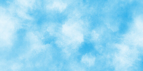 abstract painted white clouds with pastel blue cloudy sky texture, Abstract hand paint square stain watercolor background, watercolor abstract texture with white clouds and blue sky.