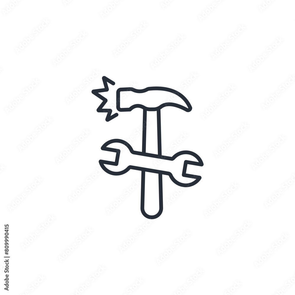 Poster tools icon. vector.editable stroke.linear style sign for use web design,logo.symbol illustration.