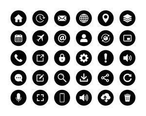 Website icon set. Web icon set symbol vector