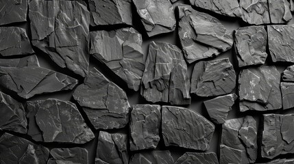  slate-like stones and rock predominate