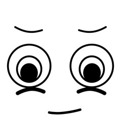 Cartoon faces with different expression