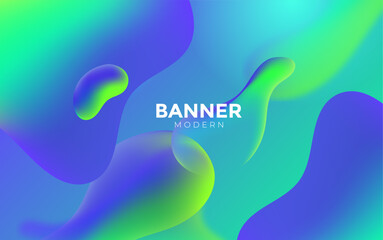 Abstract colorful background with bubbles, Blue background