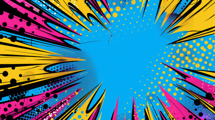 Colorful and Playful Abstract Pop Art Background