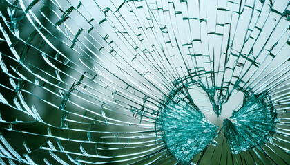 Broken glass background - Concept for damage