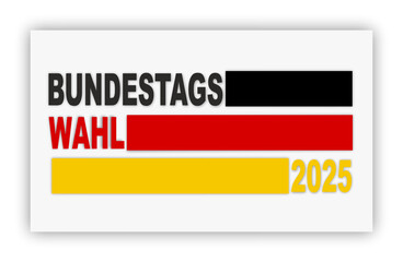 Bundestagswahl 2025, hinterlegter Schatten 