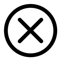 cancel, close, delete, exit, remove, cross 