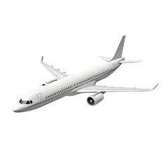 airplane on white background