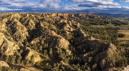 eroded badland near Purullena, Guadix region, Granada Geopark, UNESCO World Geopark, Betic Mountain...