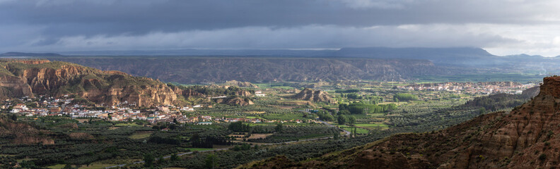 Cárcavas de Marchal, Granada Geopark, UNESCO World Geopark, Betic Mountain Range, Andalusia, Spain