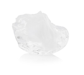 Naklejka premium One piece of clear ice isolated on white