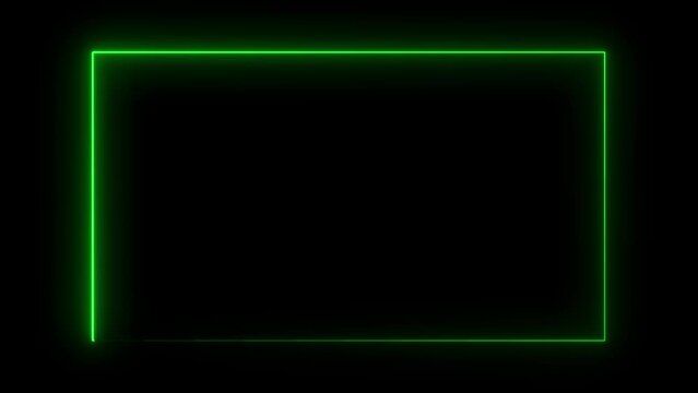 Animation of glowing neon rectangles abstract background - seamless loop - vertical