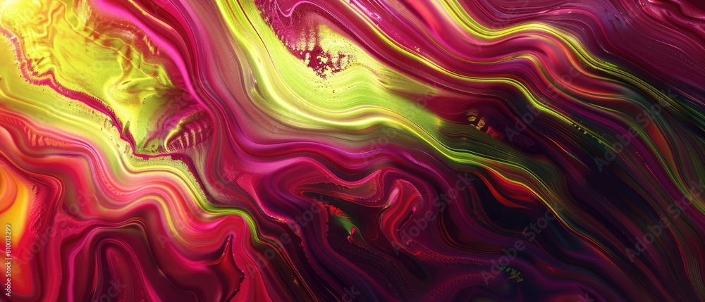 Poster maroon chartreuse ruby color energy flow background
