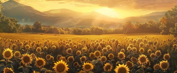 Fototapeta premium sunflower oil seeds production Bio