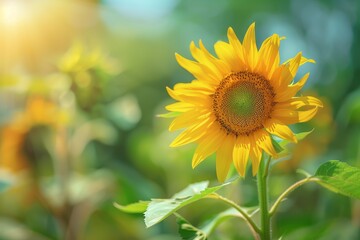 Naklejka premium sunflower oil seeds production Bio