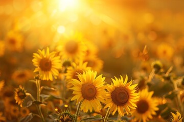 Obraz premium sunflower oil seeds production Bio