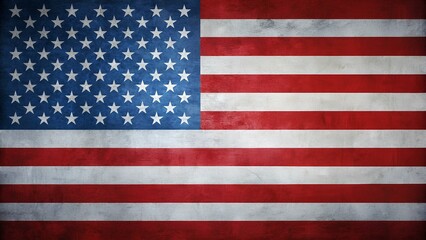 American Flag Background, Straight, Memorial Day, Independence Day Background and Banner