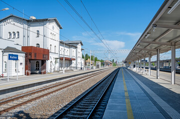 Kutno – miasto w centralnej Polsce. Stacja PKP.