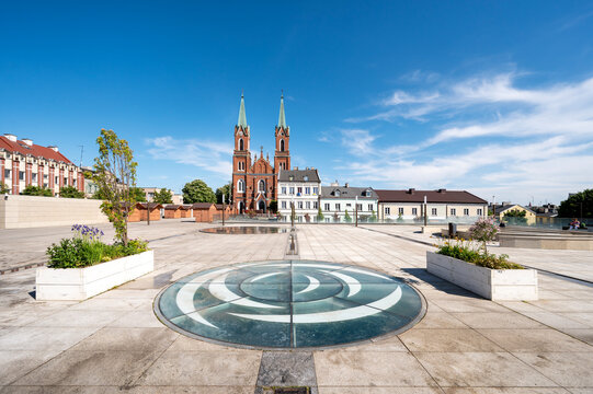 Kutno &ndash; miasto w centralnej Polsce. Plac Wolności.
