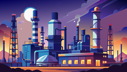 oil refinery factory