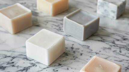 Soaps with clean lines and smooth edges generative ai