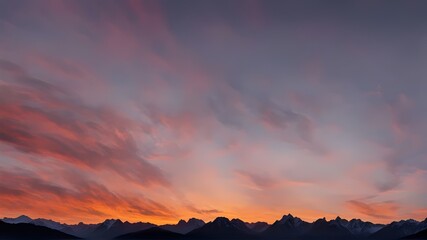 Fototapeta premium sunset-in-the-mountains