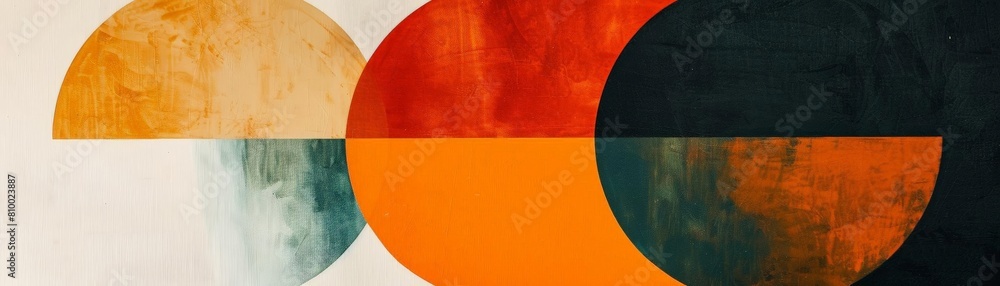 Poster abstract minimalist artwork with negative space on a isolated background