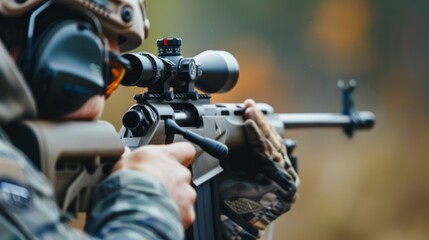 Rifle and pistol shooting generative ai