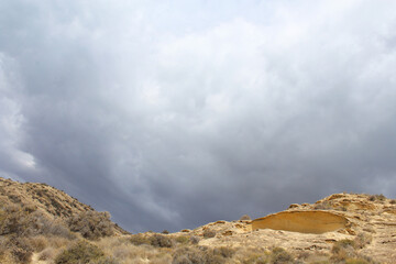 clouds over the mountains,beautiful view of the mountains in Spain, travel 