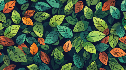 leaf seamless Endless Background Vector style vector