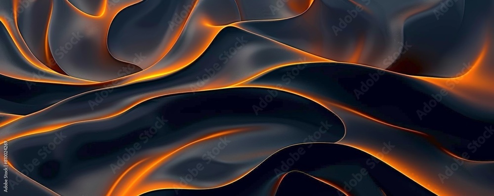 Poster abstract minimalist background with dynamic lines in the form of waves