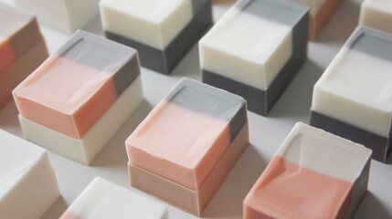 Two Tone Rectangular Soaps generative ai