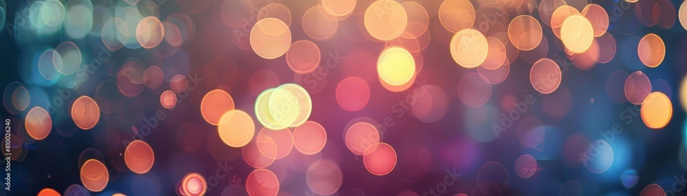 Poster abstract minimalist background with soft bokeh lights and circles