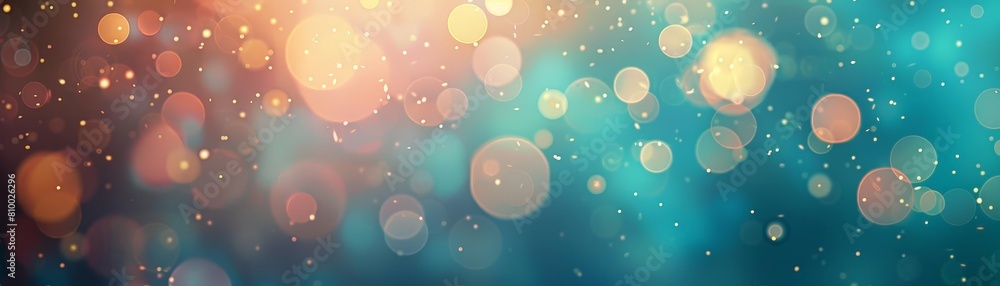 Poster abstract minimalist background with soft bokeh lights and circles
