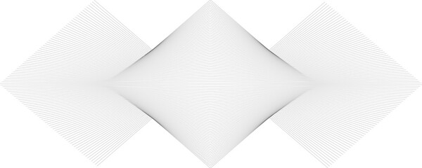 Gray abstract digital particle wave, futuristic linear wave and spiral. Background technology fantastic figure made of thin lines.	