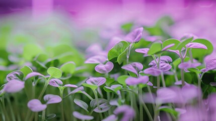 Microgreen Growth Under LED Lighting