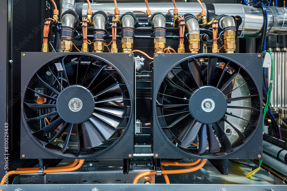 Poster the seamless integration of technology and art in a condenser unit