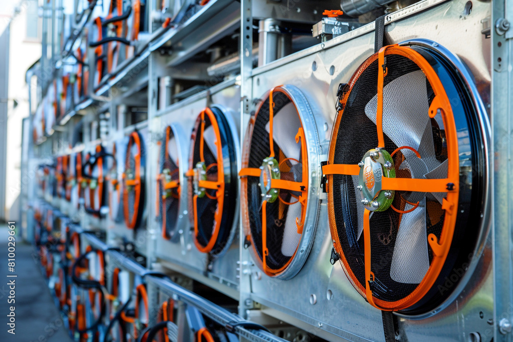 Poster the seamless integration of technology and art in a condenser unit