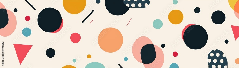 Poster abstract minimalist pattern design with geometric shapes on a isolated background