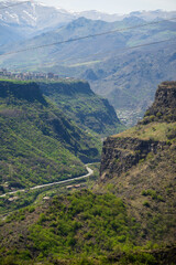 Amazing landscape with huge canyon and Debed river in Armenia