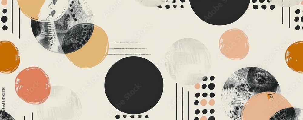 Poster abstract minimalist pattern design on a isolated background