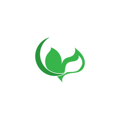 Leaf Nature Logo Design Template Vector