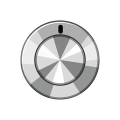 control dial knob cartoon. turn circle, regulator ui, circular radio control dial knob sign. isolated symbol vector illustration