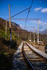 Landscape with railroad track, Armenia