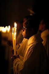 Group of People Holding Candles