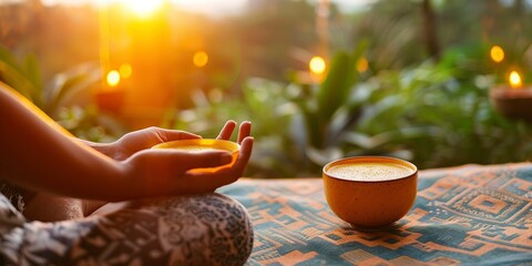 Woman Holding Glass of Orange Juice