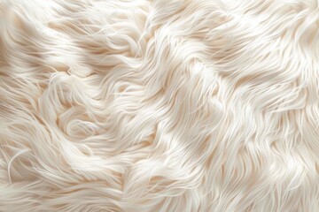 Detailed view of soft white fur, perfect for backgrounds or textures