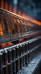 Heating Essentials, Detailed Close-Up of Electric Radiator Heater